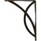 Ekena Millwork Miller Wrought Iron Bracket, (Single center brace), Antiqued Warm Silver 1 1/2"W x 7 1/2"D x 10"H BKTM01X07X10SMIAWS - alternate 6
